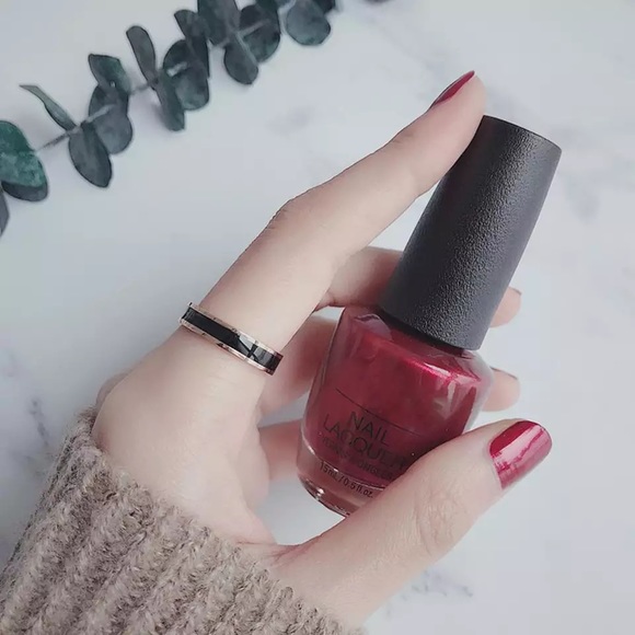 Silver Coat Pipe Wedding Band Titanium Steel Ring - Picture 3 of 15